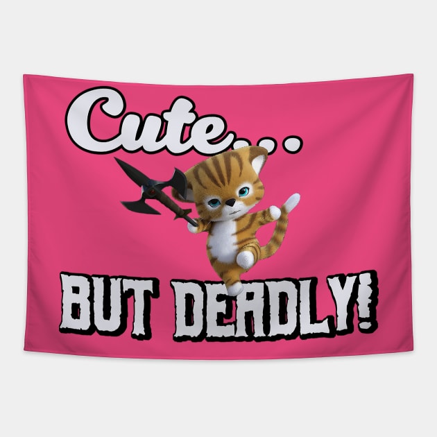 Cute...But Deadly Tapestry by BeastworksStudiosLLC