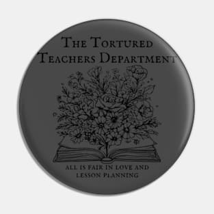 The Tortured Teachers Department Retro Teaching Album Pin