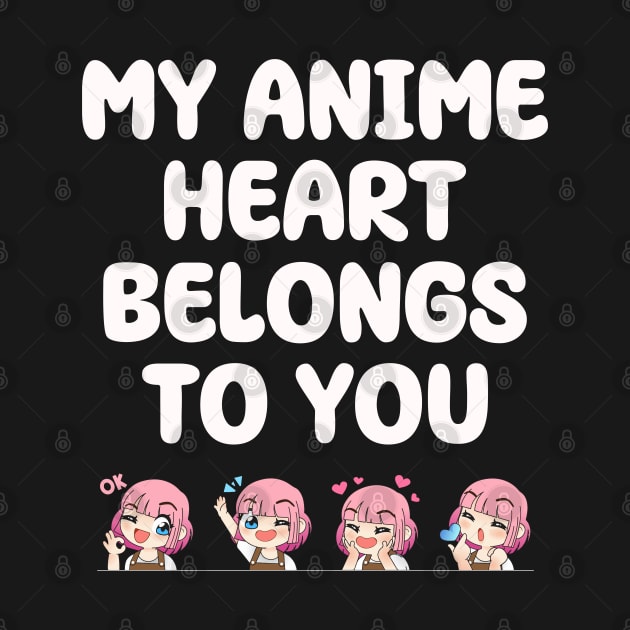 Valentine's Day anime - My anime heart belongs to you by artdise