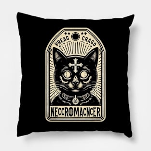 cat necromancer Pillow