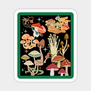 Vintage mushroom Magnet