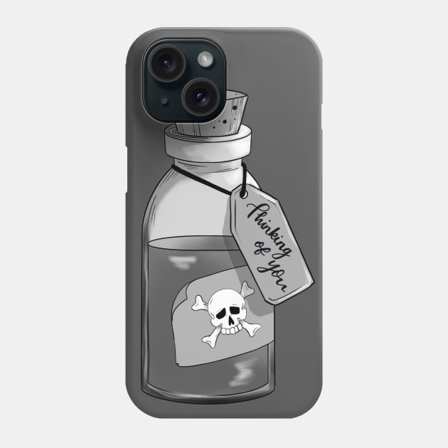 Love is poison Phone Case by FrankiValerie