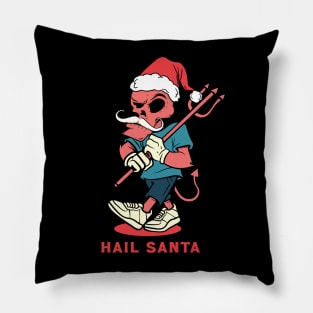 Christmas Hail Santa Pillow