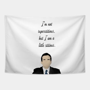 The office quote superstitious Tapestry