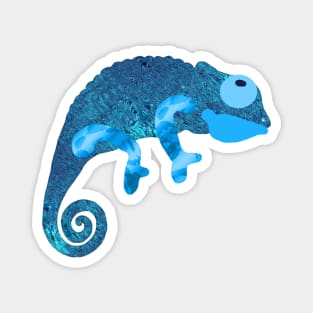 Blue Chameleon Magnet