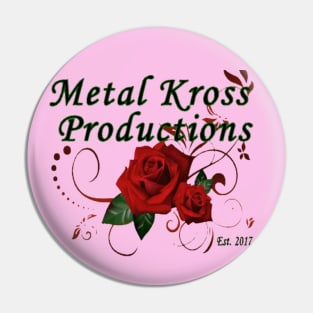 Metal Kross Roses Pin