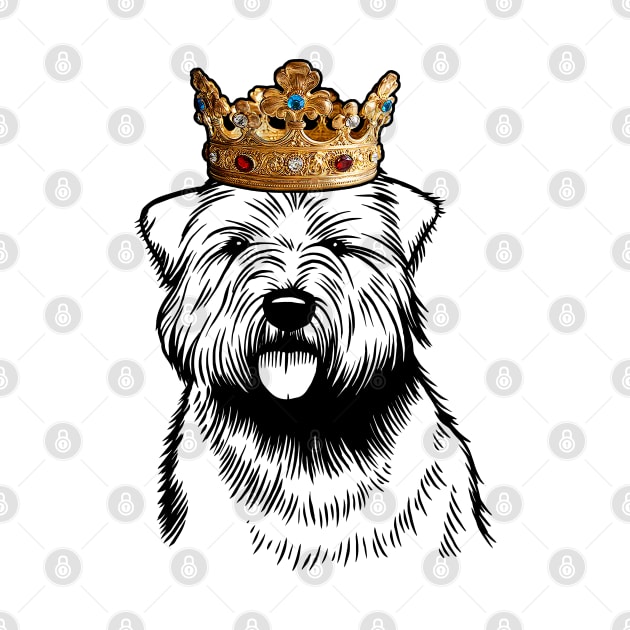 Glen of Imaal Terrier Dog King Queen Wearing Crown by millersye