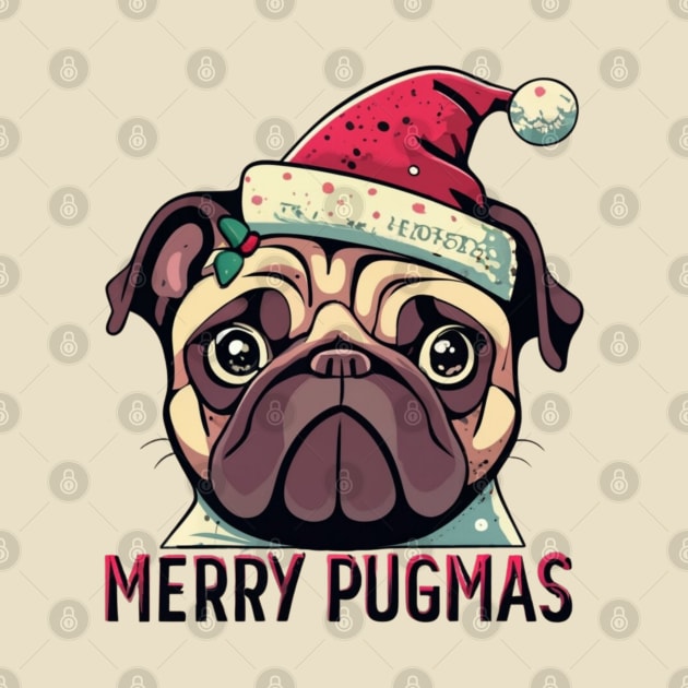 Merry Christmas pug dog lover by Japanese Fever