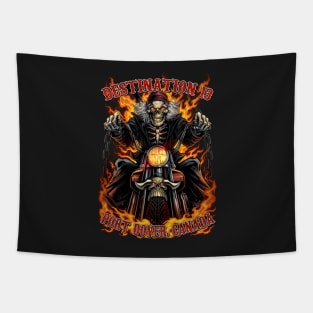 Skeleton Rider Tapestry