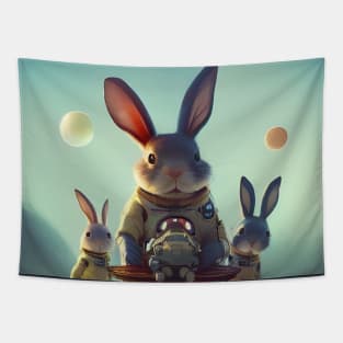 Bunnies in Space! Tapestry