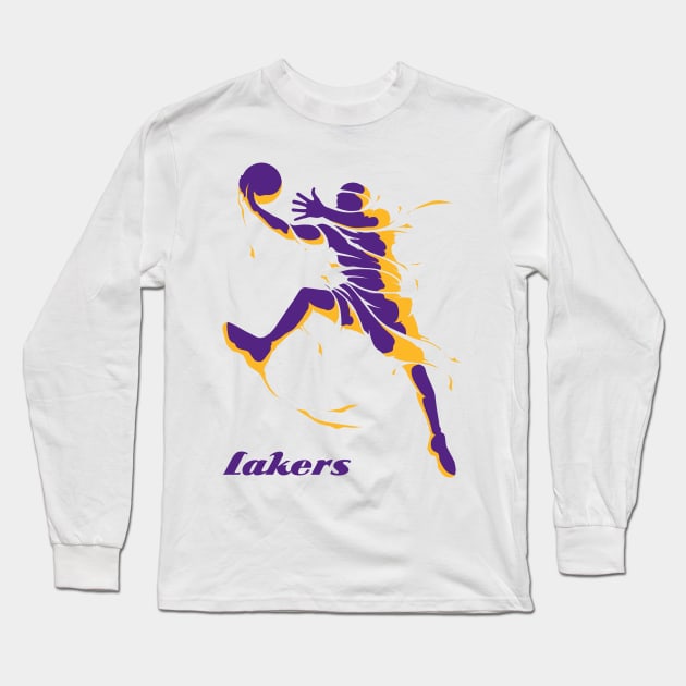 DaftChunk Los Angeles Lakers - NBA Long Sleeve T-Shirt