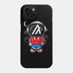 Hiphop Astronaut Algorand ALGO Coin To The Moon Crypto Token Cryptocurrency Wallet Birthday Gift For Men Women Phone Case