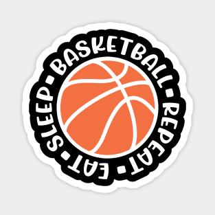 Eat Sleep Basketball Repeat Boys Girls Cute Funny Magnet