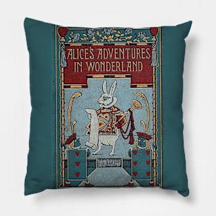 Alice In Wonderland And The Deck Of Cards Pillow