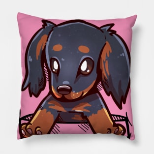 Pocket Cute Dachshund Dog Pillow