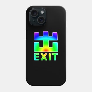 EXIT Sign Raver Look Phone Case