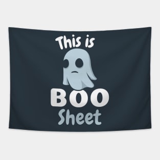 this is some boo sheet funny ghost holloween design Tapestry