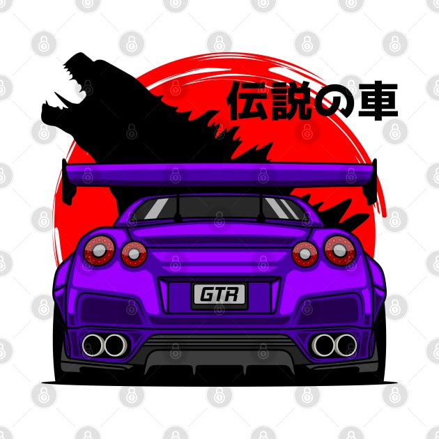 Purple GTR R35 Rear by GoldenTuners