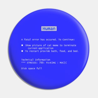 Blue Screen of Death Pin