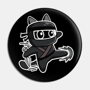 Cute Ninja Cat Pin