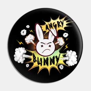 Angry Bunny Pin