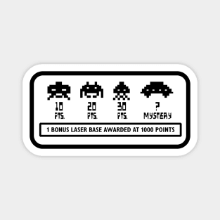 Space Invaders Scoring (Clean Cabinet) Magnet