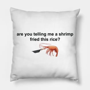 Are you telling me a shrimp fried this rice Pillow