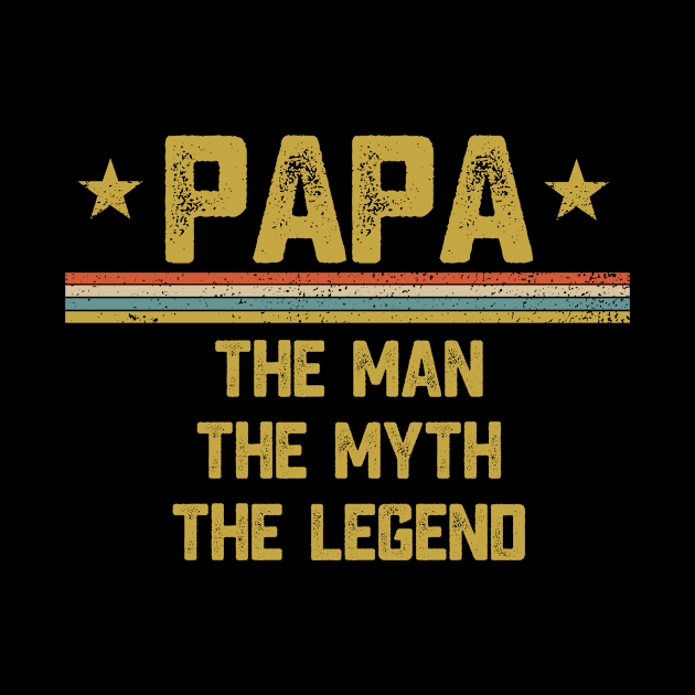 Papa The Man The Myth The Legend Father Gift by Aliaksandr