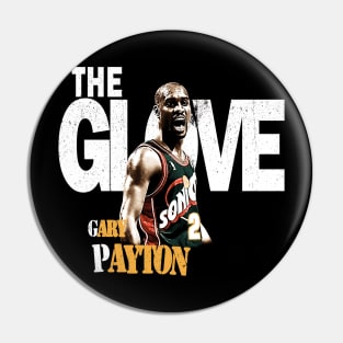 the glove Gary Payton vintage art Pin