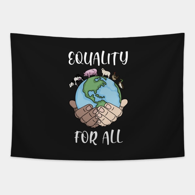 Equality for all (white font) Tapestry by NicoleHarvey