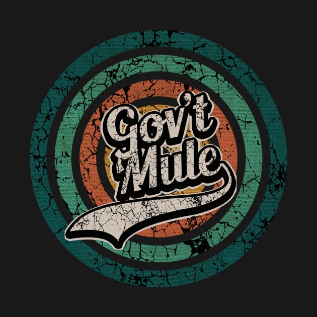 Gov't Mule // Retro Circle Crack Vintage by People Mask