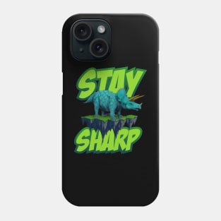 Stay Sharp - Triceratops Dinosaur Phone Case
