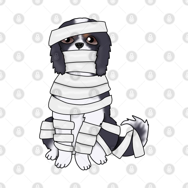 Dog Mummy (tricolor cavalier king charles spaniel) by Becky-Marie