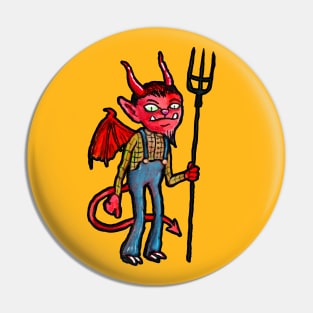 Farmer Devil Pin