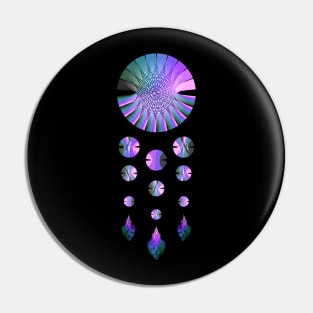 Dream Catcher | Nebula Blue Green Pink Black Pin