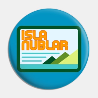 Isla Nublar Retro Logo Pin