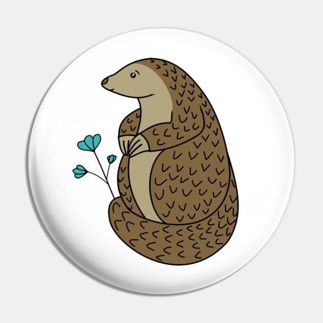 Pangolin Pin by Tarryn.caldwell@gmx.com