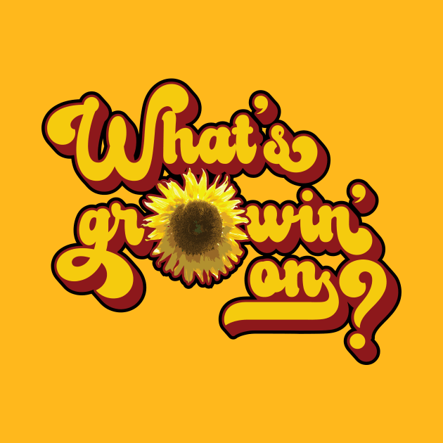What's Growin' On? Groovy Sunflower Art by hobrath