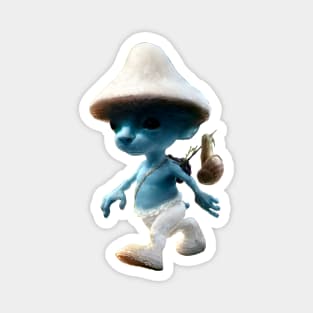 Blue Smurf Cat Meme Magnet