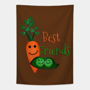 Best Friends Peas and Carrots Tapestry