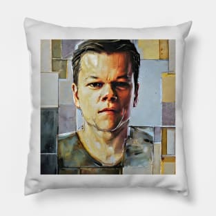 Matt in glass reflection Pillow