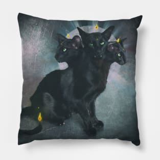 Cerberus Cat Pillow