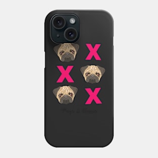 Pugs and Kisses Phone Case