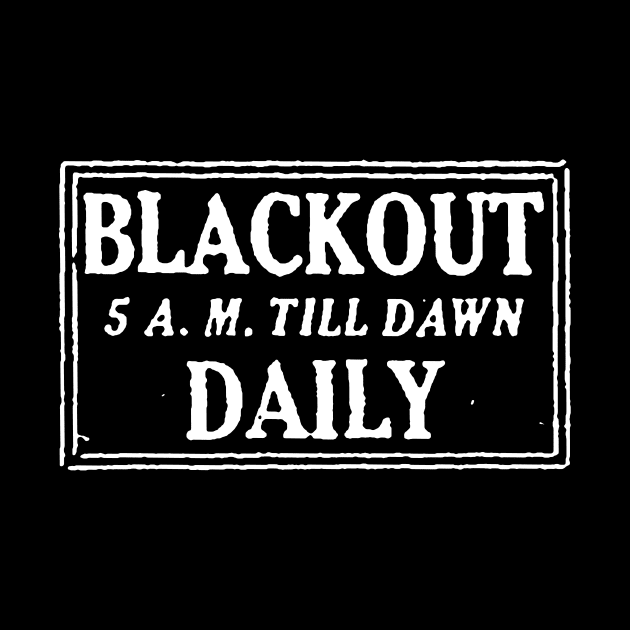 WWII Air Raid Blackout Sign by MatchbookGraphics