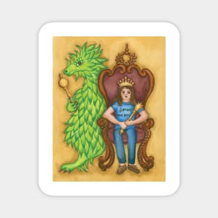 Princess Ingeborg and Esmeralda on the Throne Magnet