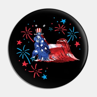 Maltese Uncle Sam Hat 4Th Of July Pin