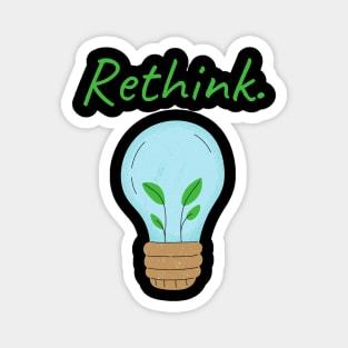 Rethink -plant lightbulb design Magnet