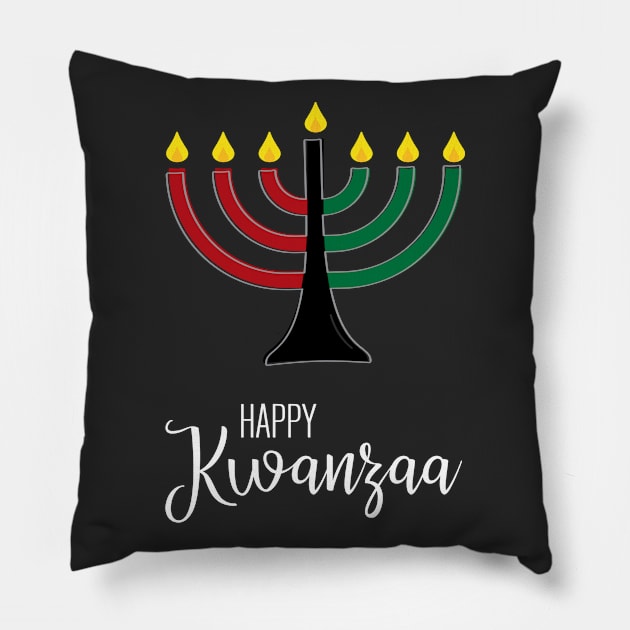 Happy Kwanzaa Pillow by amyvanmeter