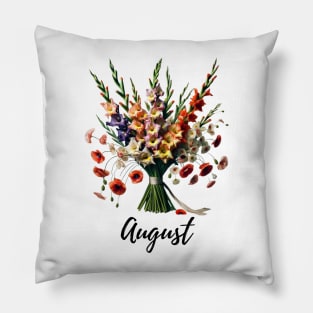 August Flower Shirt, August Birth Month, Vintage Watercolor Floral Tshirt, Mothers Day Gift, Boho Garden, Cottagecore TShirt, Van Gogh Tee Pillow