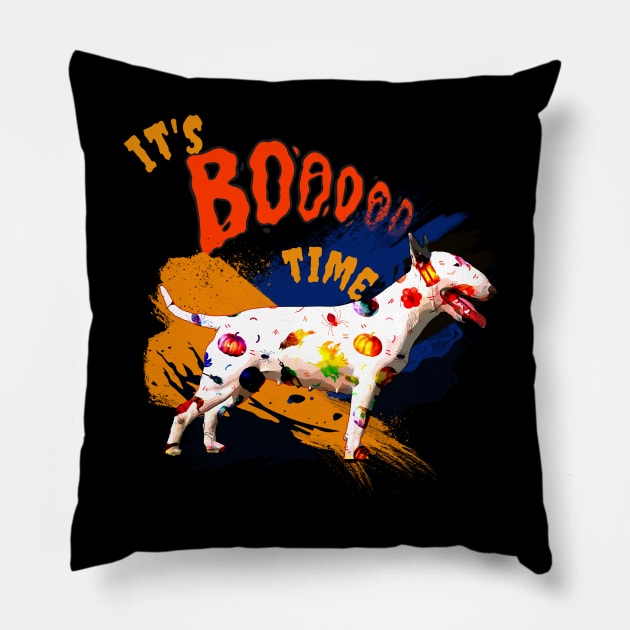 Dog Halloween Pillow by AllanahCrispen